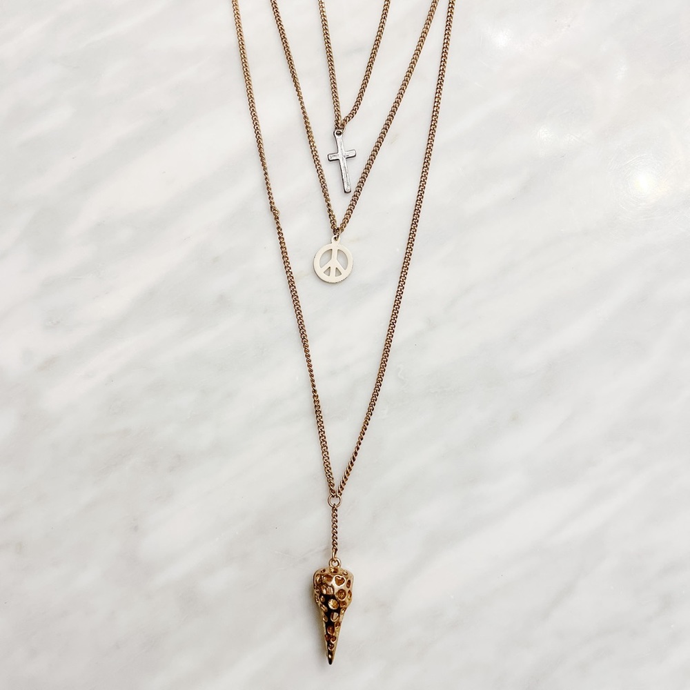 Gold 3 Layer Necklace